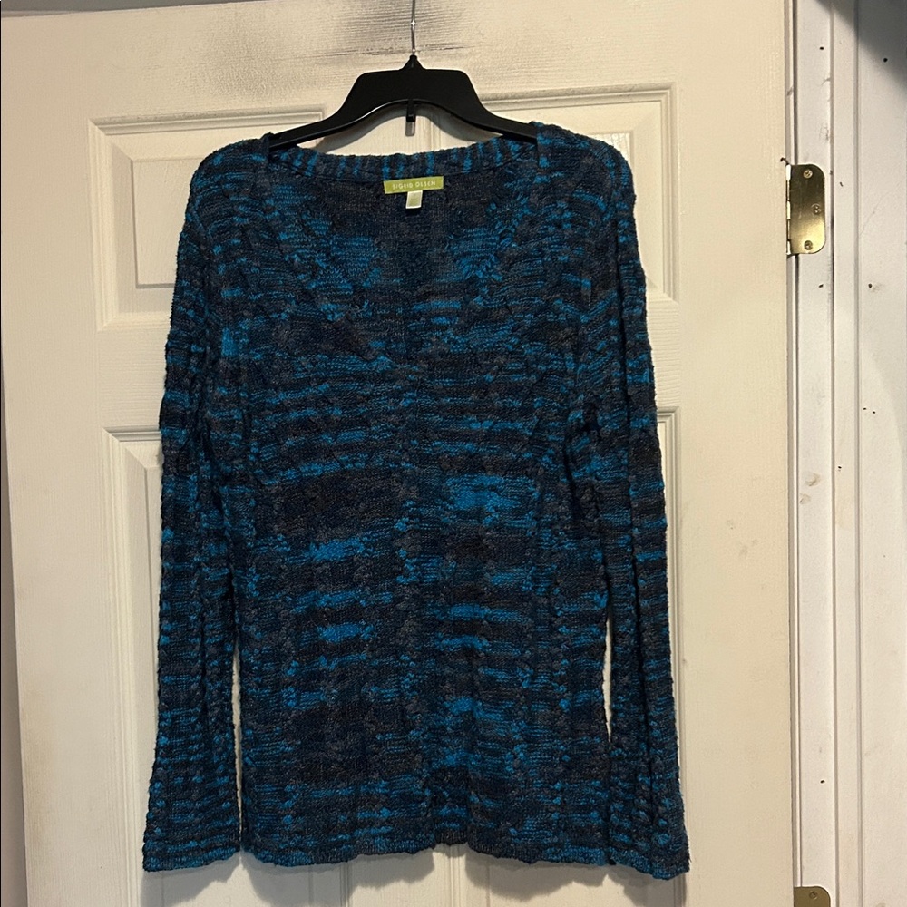 Sigrid Olsen Sweater Size Large Blue